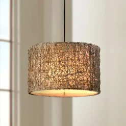 Naturals Knotted Rattan Pendant Chandelier