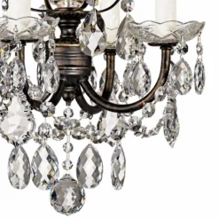 New Orleans 12" Wide Bronze Hand-Cut Crystal Mini Chandelier -Outlet The Radiantix Store new orleans 12 inch wide bronze hand cut crystal mini chandelier 56258views1