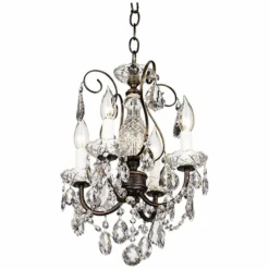 New Orleans 12" Wide Bronze Hand-Cut Crystal Mini Chandelier -Outlet The Radiantix Store new orleans 12 inch wide bronze hand cut crystal mini chandelier 56258views2