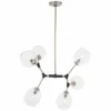 Nexpo 21 1/2" Wide Brushed Nickel And Black 6-Light Pendant 2 Nexpo 21 1/2" Wide Brushed Nickel And Black 6-Light Pendant -Outlet The Radiantix Store nexpo 21 and one half inch wide brushed nickel and black 6 light pendant 58d87