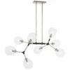 Nexpo 41" Wide Brushed Nickel And Black 8-Light Chandelier 2 Nexpo 41" Wide Brushed Nickel And Black 8-Light Chandelier -Outlet The Radiantix Store nexpo 41 inch wide brushed nickel and black 8 light chandelier 58d88