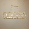 Octavio 46" Wide Gold Leaf Kitchen Island Light Pendant