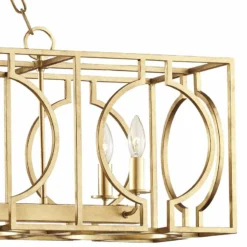 Octavio 46" Wide Gold Leaf Kitchen Island Light Pendant 7 Octavio 46" Wide Gold Leaf Kitchen Island Light Pendant -Outlet The Radiantix Store octavio 46 inch wide gold leaf kitchen island light pendant 44w70views1