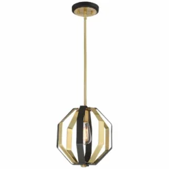 Octo 10 3/4" Wide Bronze And Warm Gold Mini Pendant -Outlet The Radiantix Store octo 10 and three quarter inch wide bronze and warm gold mini pendant 63c18views4