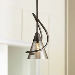 Golden Lighting Olympia 6" Wide Burnt Sienna Mini Pendant