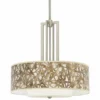 Organic Nest Carey 24" Brushed Nickel 4-Light Chandelier