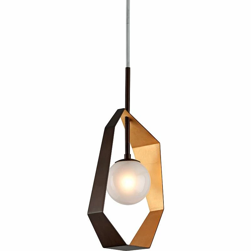 Troy Origami 11 1/2" Wide Bronze LED Mini Pendant 4 Troy Origami 11 1/2" Wide Bronze LED Mini Pendant - Image 2