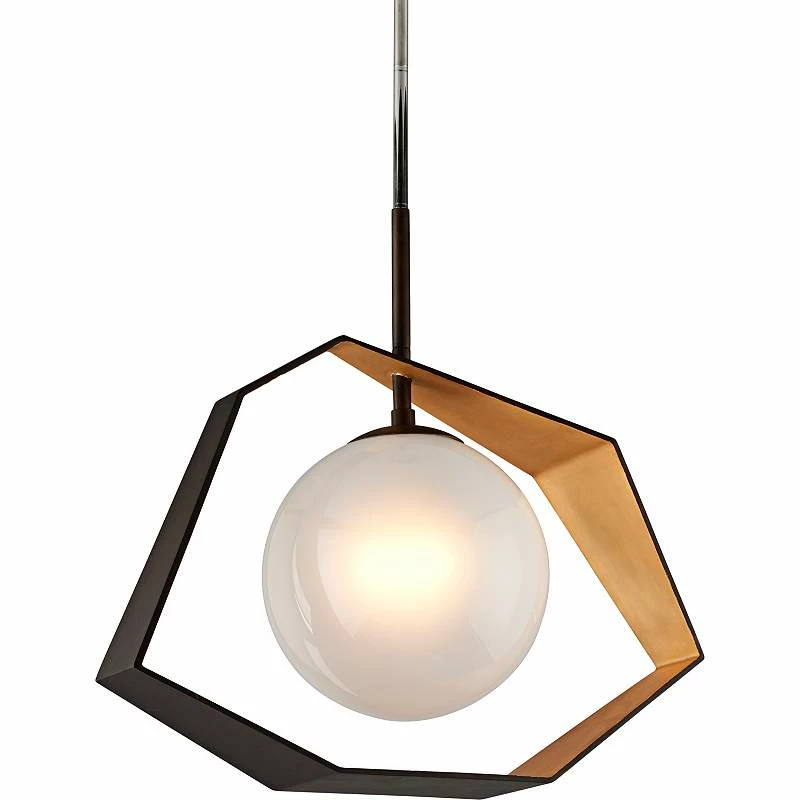 Troy Origami 26" Wide Bronze LED Pendant Light 4 Troy Origami 26" Wide Bronze LED Pendant Light - Image 2