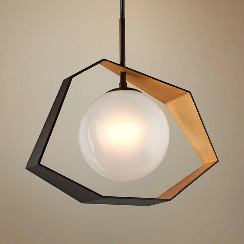 Troy Origami 26" Wide Bronze LED Pendant Light 3 Troy Origami 26" Wide Bronze LED Pendant Light
