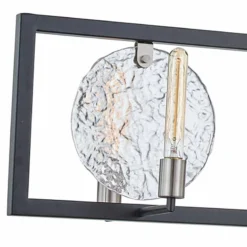 Orion 38 1/2" Wide Matte Black 6-Light Island Chandelier -Outlet The Radiantix Store orion 38 and one half inch wide matte black 6 light island chandelier 858h1views1