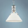 Painted No.2 9 1/2"W Nickel Mini Pendant W/ Off-White Shade -Outlet The Radiantix Store painted no 2 9 and one half inchw nickel mini pendant w off white shade 65e19cropped