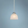 Paradox Brushed Nickel 6 1/2" Wide Single Mini Pendant Light -Outlet The Radiantix Store paradox brushed nickel 6 and one half inch wide single mini pendant light 85323cropped
