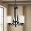 Parsons Studio 18" Wide Sand Black Coal 3-Light Chandelier -Outlet The Radiantix Store parsons studio 18 inch wide sand black coal 3 light chandelier 90a01cropped