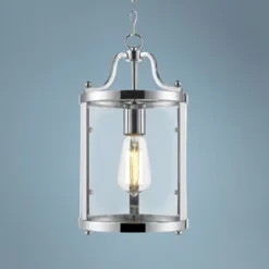 Golden Lighting Payton 7 1/4" Wide Chrome And Clear Glass Mini Pendant