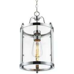 Golden Lighting Payton 7 1/4" Wide Chrome And Clear Glass Mini Pendant -Outlet The Radiantix Store payton 7 and one quarter inch wide chrome and clear glass mini pendant 60d33views2