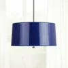 Penelope 25 1/2"W Navy Shade Polished Nickel Pendant Light -Outlet The Radiantix Store penelope 25 and one half inchw navy shade polished nickel pendant light 9w550cropped