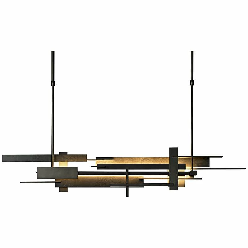 Planar 42 1/2" Wide Smoke LED Modern Kitchen Island Light Chandelier 4 Planar 42 1/2" Wide Smoke LED Modern Kitchen Island Light Chandelier - Image 2