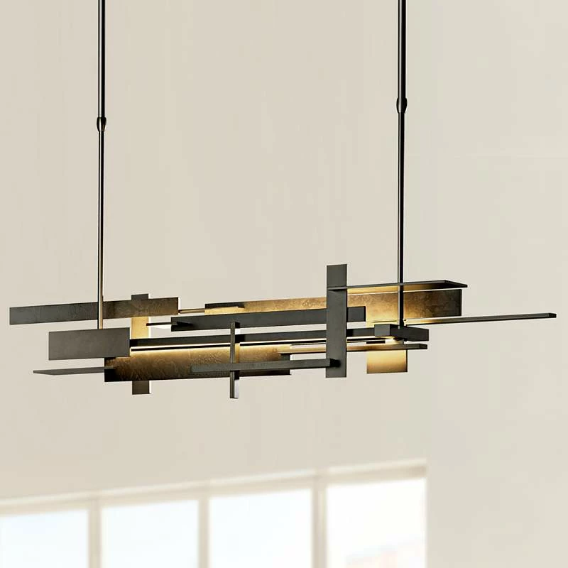 Planar 42 1/2" Wide Smoke LED Modern Kitchen Island Light Chandelier 3 Planar 42 1/2" Wide Smoke LED Modern Kitchen Island Light Chandelier