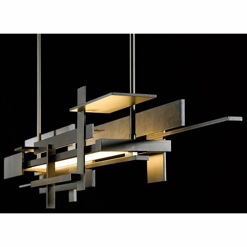 Planar 42 1/2" Wide Smoke LED Modern Kitchen Island Light Chandelier 6 Planar 42 1/2" Wide Smoke LED Modern Kitchen Island Light Chandelier - Image 4