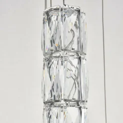 Polaris 24" Wide Chrome And Crystal LED Multi Light Pendant -Outlet The Radiantix Store polaris 24 inch wide chrome and crystal led multi light pendant 77e00views1