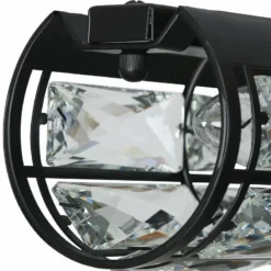 Polia 27" Wide Black Metal 4-Light Island Chandelier -Outlet The Radiantix Store polia 27 inch wide black metal 4 light island chandelier 660p5views2