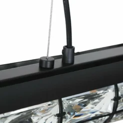 Polia 27" Wide Black Metal 4-Light Island Chandelier -Outlet The Radiantix Store polia 27 inch wide black metal 4 light island chandelier 660p5views3