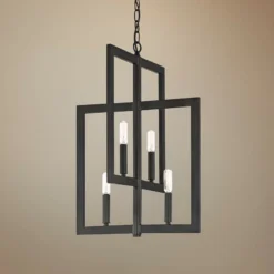 Portrait 15 1/2" Wide Espresso 4-Light Foyer Pendant
