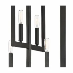 Portrait 15 1/2" Wide Espresso 4-Light Foyer Pendant -Outlet The Radiantix Store portrait 15 and one half inch wide espresso 4 light foyer pendant 65g26views1