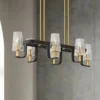 Possini Bronxville 38" Black And Brass Modern 6-Light Island Pendant -Outlet The Radiantix Store possini bronxville 38 inch black and brass modern 6 light island pendant 031f0cropped