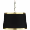 Possini Euro 15" Wide Modern Luxe Black Gold Metallic Pendant Light -Outlet The Radiantix Store possini euro 15 inch wide modern luxe black gold metallic pendant light 81m70