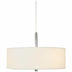Possini Euro 16" Wide White Brushed Nickel Modern Pendant Light -Outlet The Radiantix Store possini euro 16 inch wide white brushed nickel modern pendant light 93331views3