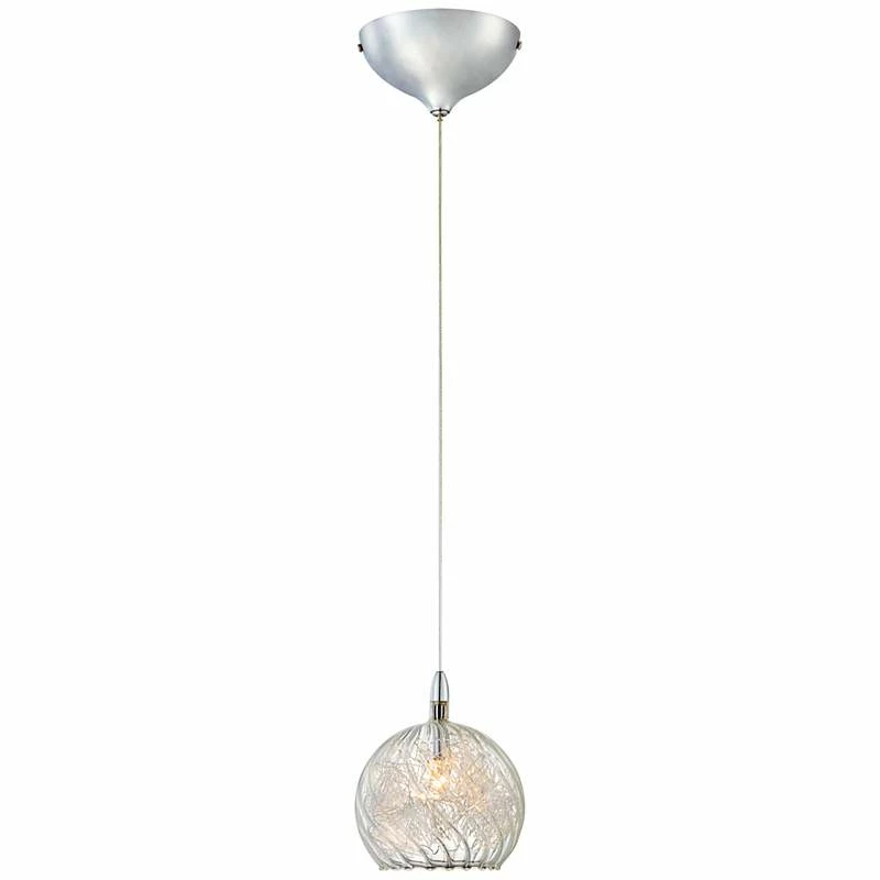 Possini Euro 4 1/2" Wide Swirl Wire Glass Mini Pendant Light 5 Possini Euro 4 1/2" Wide Swirl Wire Glass Mini Pendant Light - Image 3