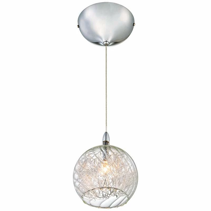 Possini Euro 4 1/2" Wide Swirl Wire Glass Mini Pendant Light 7 Possini Euro 4 1/2" Wide Swirl Wire Glass Mini Pendant Light - Image 5