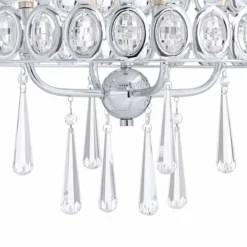 Possini Euro Almyra 19" Wide Modern Chrome And Crystal Pendant Light -Outlet The Radiantix Store possini euro almyra 19 inch wide modern chrome and crystal pendant light 39p68views1