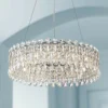 Possini Euro Alyssa 23 1/2" Wide Chrome And Crystal LED Pendant Light -Outlet The Radiantix Store possini euro alyssa 23 and one half inch wide chrome and crystal led pendant light 64r72cropped