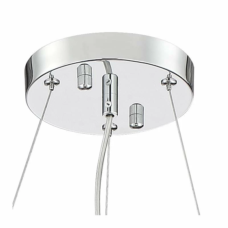 Possini Euro Alyssa 23 1/2" Wide Chrome And Crystal LED Pendant Light 6 Possini Euro Alyssa 23 1/2" Wide Chrome And Crystal LED Pendant Light - Image 4