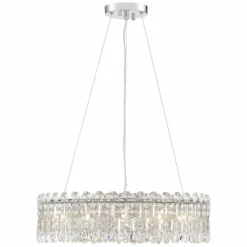 Possini Euro Alyssa 23 1/2" Wide Chrome And Crystal LED Pendant Light 13 Possini Euro Alyssa 23 1/2" Wide Chrome And Crystal LED Pendant Light -Outlet The Radiantix Store possini euro alyssa 23 and one half inch wide chrome and crystal led pendant light 64r72views4