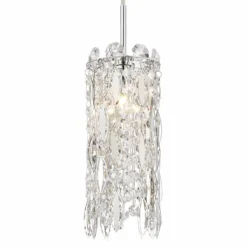 Possini Euro Alyssa 4" Wide Chrome And Crystal LED Mini Pendant Light -Outlet The Radiantix Store possini euro alyssa 4 inch wide chrome and crystal led mini pendant light 64r73views1