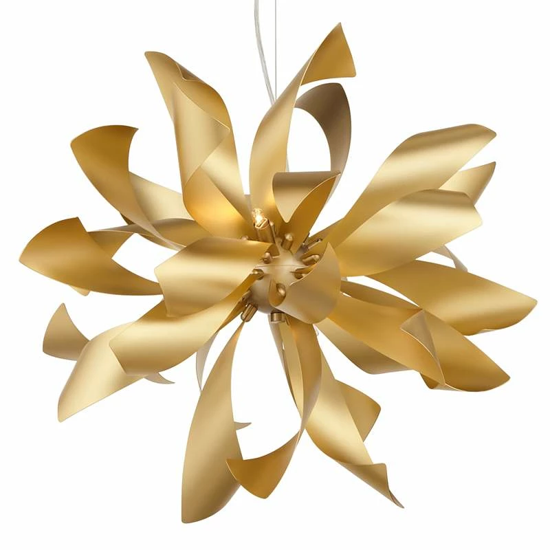 Possini Euro Baldwin 25 1/2" Wide Gold 6-Light Pendant 5 Possini Euro Baldwin 25 1/2" Wide Gold 6-Light Pendant - Image 3