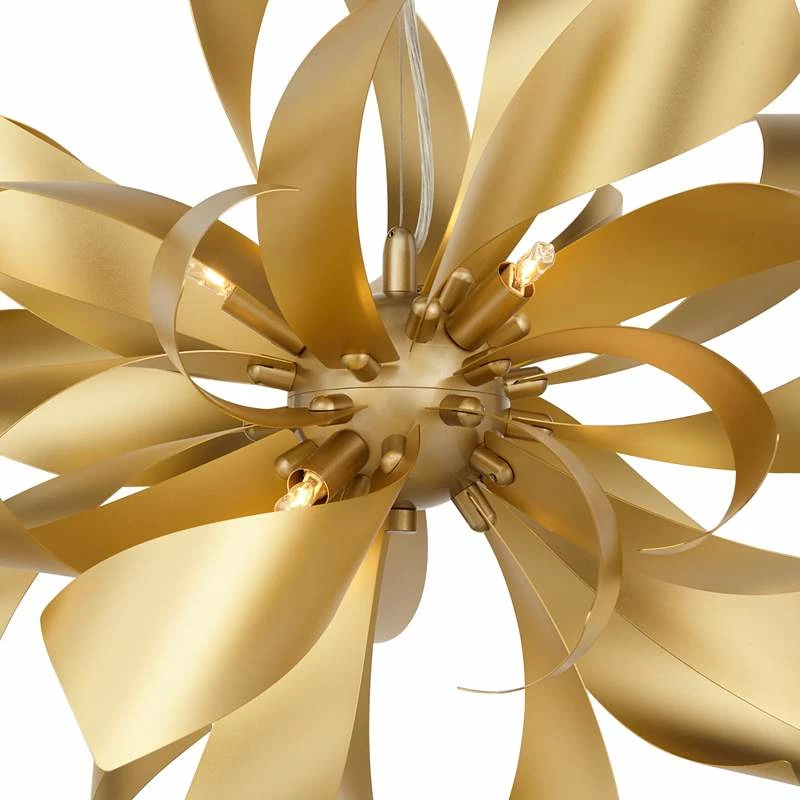 Possini Euro Baldwin 25 1/2" Wide Gold 6-Light Pendant 6 Possini Euro Baldwin 25 1/2" Wide Gold 6-Light Pendant - Image 4