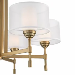 Possini Euro Beauchamp 32" Wide Gold Double Shade 6-Light Chandelier -Outlet The Radiantix Store possini euro beauchamp 32 inch wide gold double shade 6 light chandelier 86m17views1