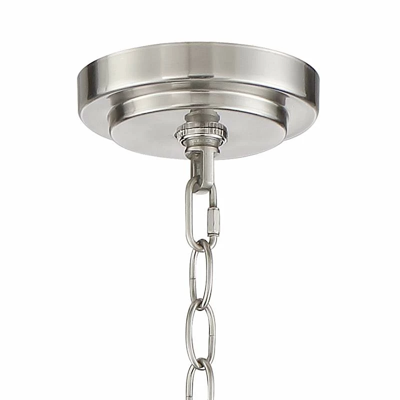 Possini Euro Bellis 24" Wide Brushed Nickel 5-Light Pendant 7 Possini Euro Bellis 24" Wide Brushed Nickel 5-Light Pendant - Image 5