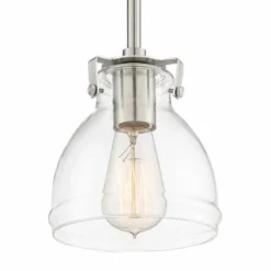 Possini Euro Bellis 6 1/2" Wide Nickel And Clear Glass Mini Pendant -Outlet The Radiantix Store possini euro bellis 6 and one half inch wide nickel and clear glass mini pendant 39r13views1
