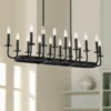 Possini Euro Bondai 39" Wide Gloss Black 16-Light Island Chandelier -Outlet The Radiantix Store possini euro bondai 39 inch wide gloss black 16 light island chandelier 554v0cropped
