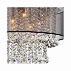 Possini Euro Bretton 22" Wide Brushed Nickel Crystal Chandelier 11 Possini Euro Bretton 22" Wide Brushed Nickel Crystal Chandelier -Outlet The Radiantix Store possini euro bretton 22 inch wide brushed nickel crystal chandelier u3573views1