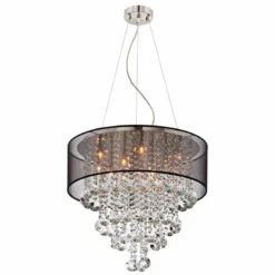 Possini Euro Bretton 22" Wide Brushed Nickel Crystal Chandelier 13 Possini Euro Bretton 22" Wide Brushed Nickel Crystal Chandelier -Outlet The Radiantix Store possini euro bretton 22 inch wide brushed nickel crystal chandelier u3573views3