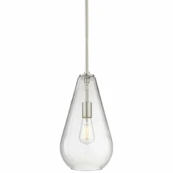Possini Euro Burgen 8 1/2" Wide Brushed Nickel Mini Pendant -Outlet The Radiantix Store possini euro burgen 8 and one half inch wide brushed nickel mini pendant 40x12