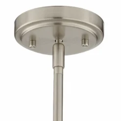 Possini Euro Burgen 8 1/2" Wide Brushed Nickel Mini Pendant -Outlet The Radiantix Store possini euro burgen 8 and one half inch wide brushed nickel mini pendant 40x12views2