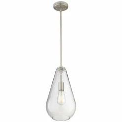 Possini Euro Burgen 8 1/2" Wide Brushed Nickel Mini Pendant -Outlet The Radiantix Store possini euro burgen 8 and one half inch wide brushed nickel mini pendant 40x12views3