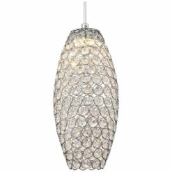 Possini Euro Carlier 5 1/4"W Chrome LED Crystal Mini Pendant 8 Possini Euro Carlier 5 1/4"W Chrome LED Crystal Mini Pendant -Outlet The Radiantix Store possini euro carlier 5 and one quarter inchw chrome led crystal mini pendant 9j556views1